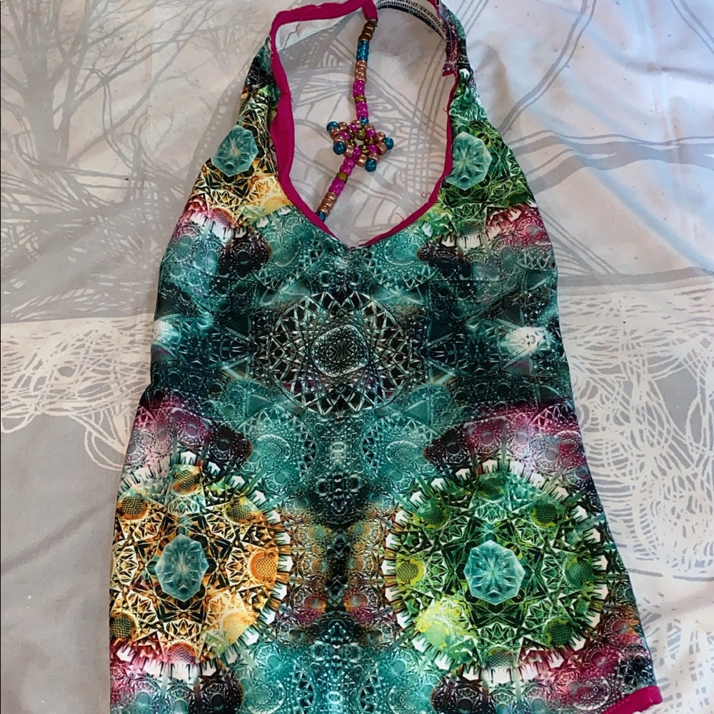 trippy festival bodysuit